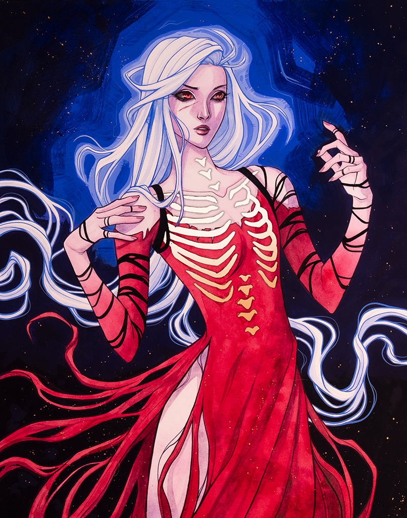 Coldbones ☾ Art Print Danica Sills