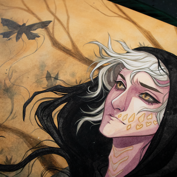 Ghost Moth ☾ Original Painting