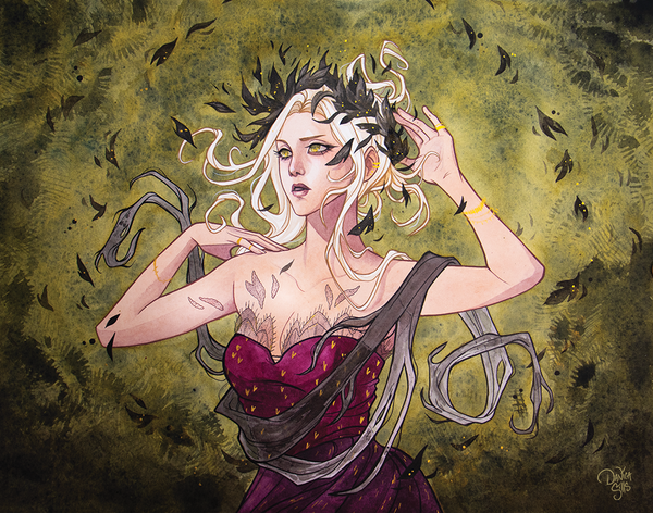 October Leaves ☾ Original Painting