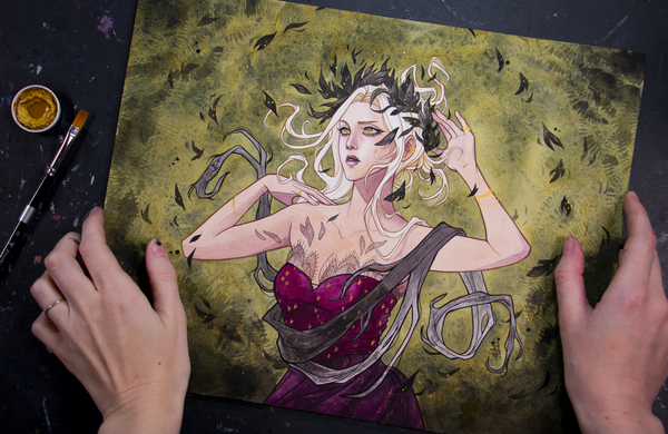 October Leaves ☾ Original Painting