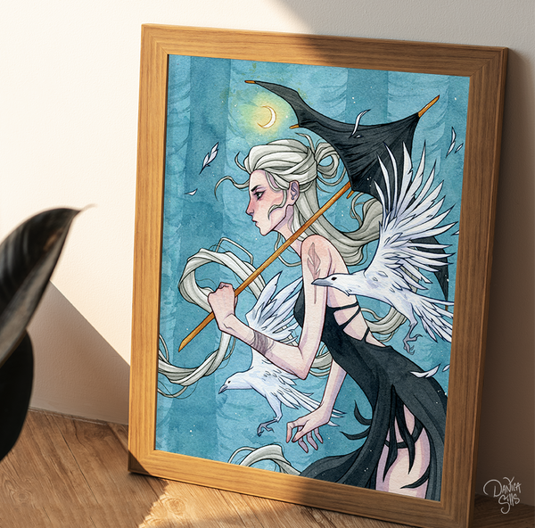 Ghostly Night ☾ Art Print