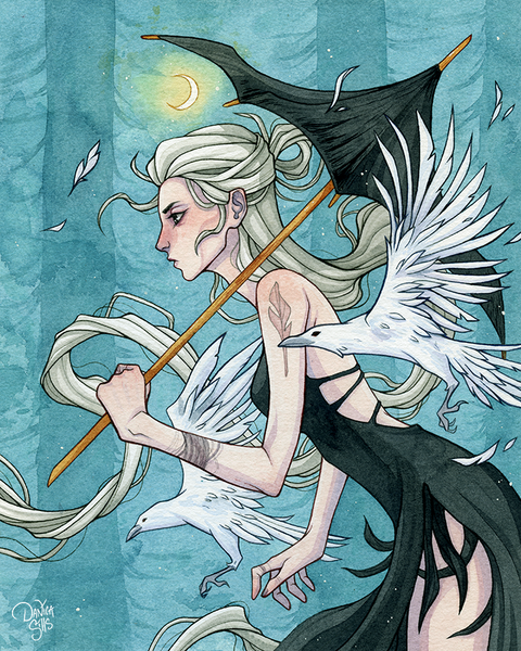 Ghostly Night ☾ Art Print