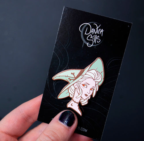 Spring Witch ☾ Hard Enamel Pin