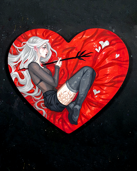 Heart Pain ☾ Original Painting