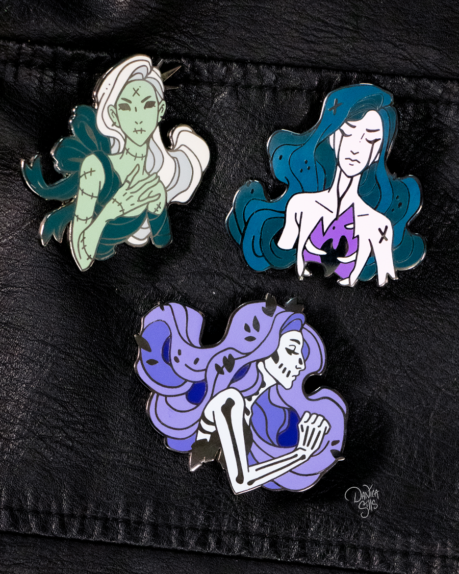 Ghost Girls Pin Set